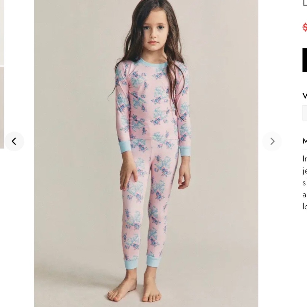 Loveshackfancy X Morgan Lane Girls Lulu Pj Set
